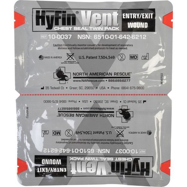 Оклюзійна наліпка HyFin Vent Chest Seal Twin Pack 00000000005 фото
