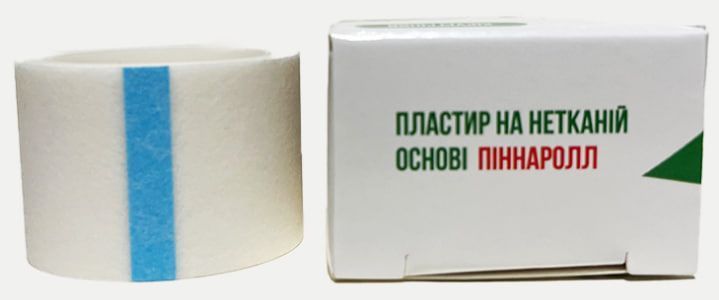 Пластир на нетканій основі хірургічний (2,5см х5м) ТМ PINNA 002517504 фото